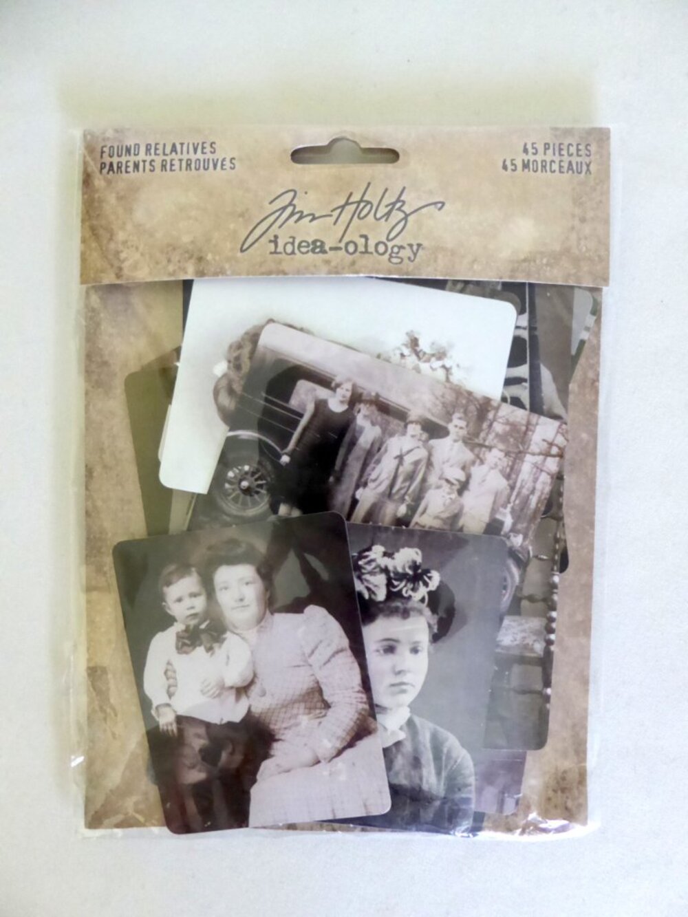TIM HOLTZ IDEA-OLOGY VINTAGE PORTRAITS ANTIQUE PHOTOS CRAFT SCRAPBOOKING 25 qty